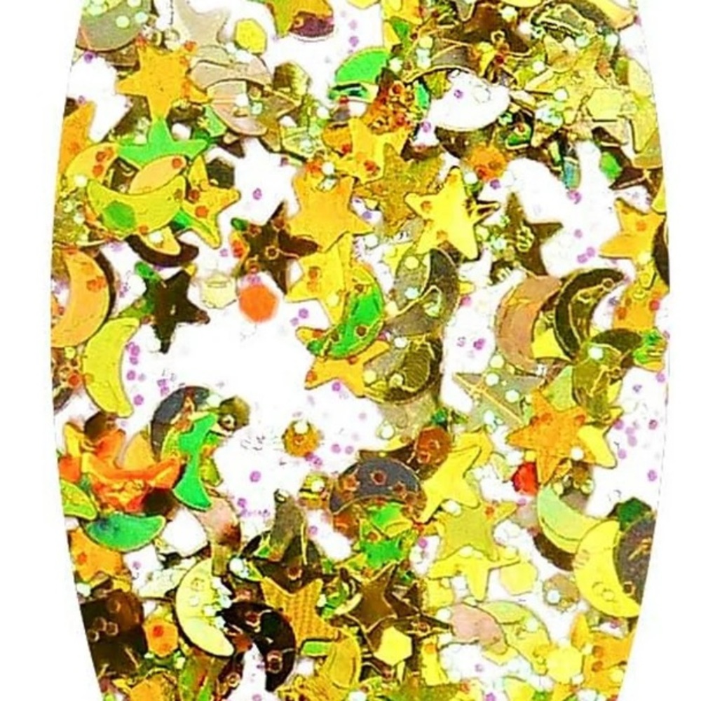 Lot 3pc NYX Glitter Goals Eyeshadow Palette Brush Gold Body Glitter Festival NWT - Picture 4 of 8